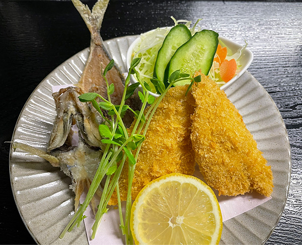 アジフライ定食